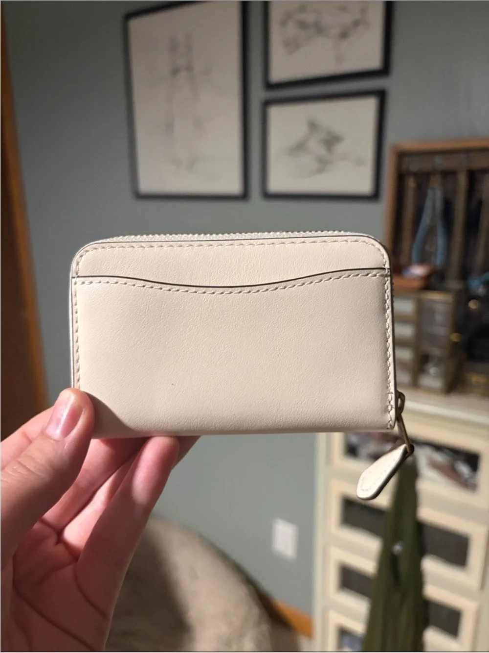 Coach Small Zip Around Card Case with Sticker Print  #CCD21